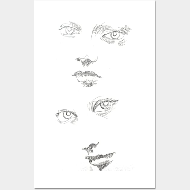 Pencil Eyes Wall Art by theprometeus